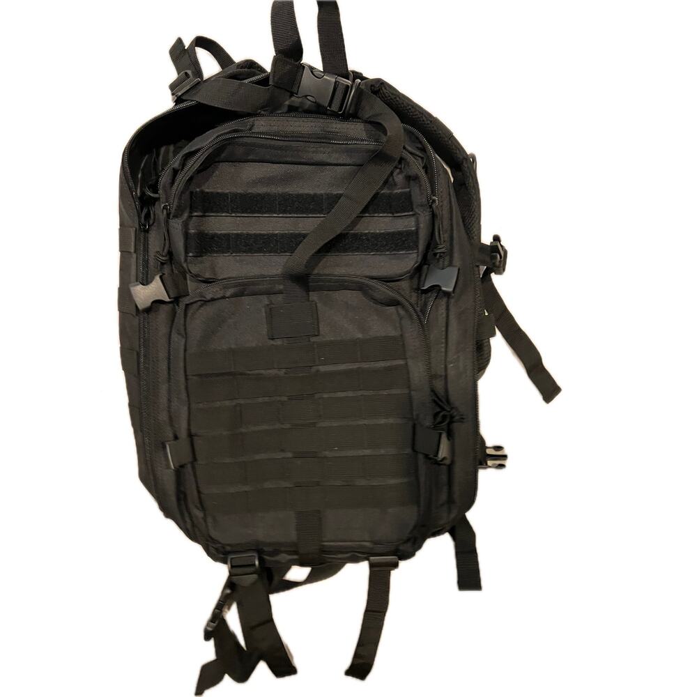 Generic Black Canvas Tactical Backpack